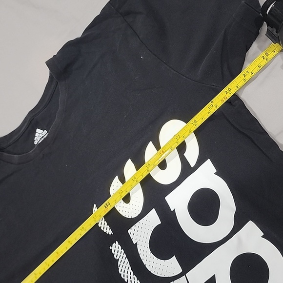 Boy Adidas black shirt XL 18-20 - Picture 2 of 9